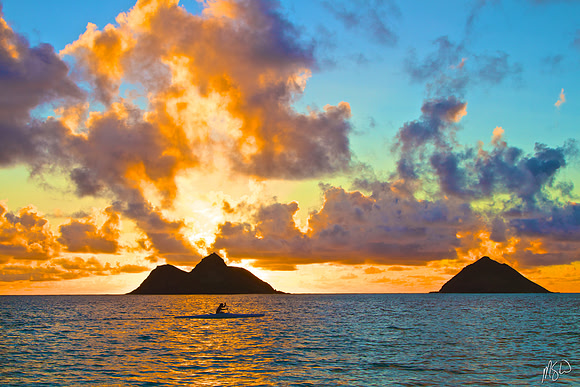 Yellow Mokulua Paddler