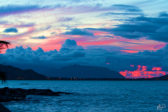 Kailua Bay - Red Sunset